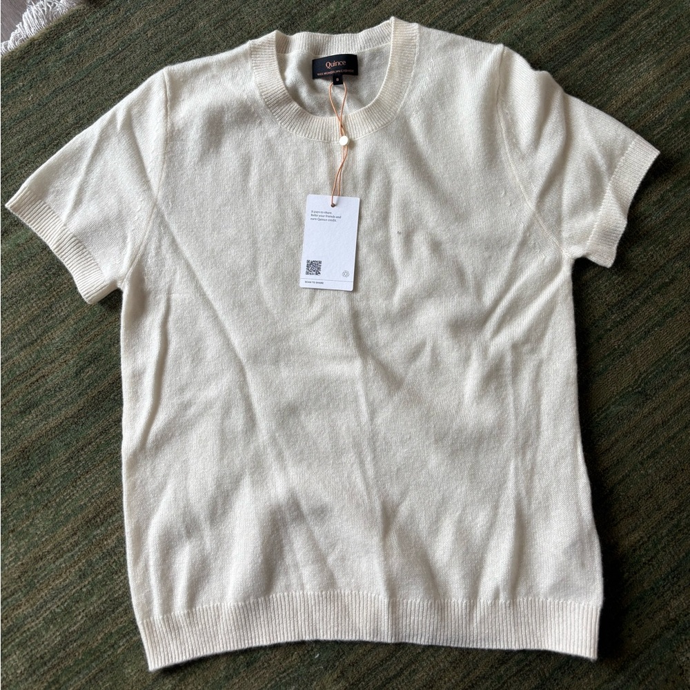 Quince Soft Cream Cashmere Tshirt
